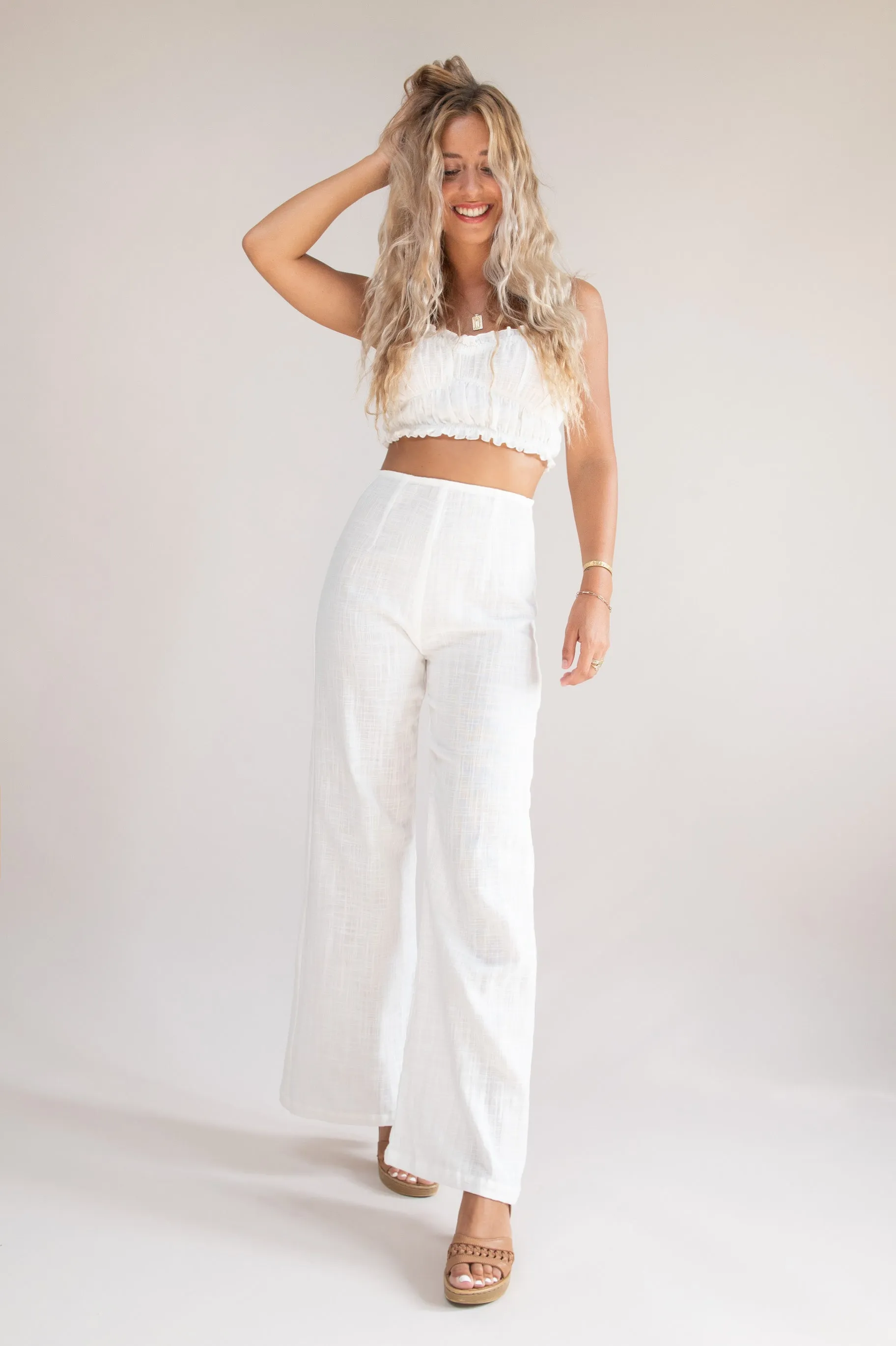 Lotus Pants - White