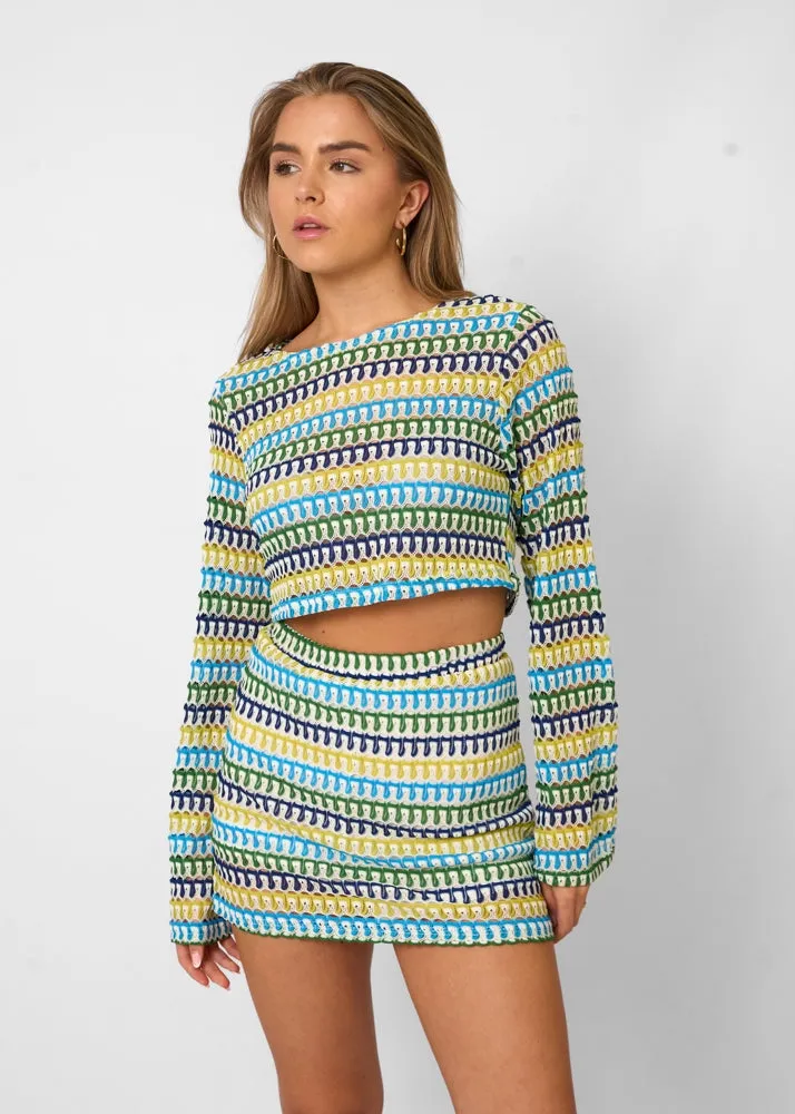 Luna – Classic Women's Top and Skirt Set