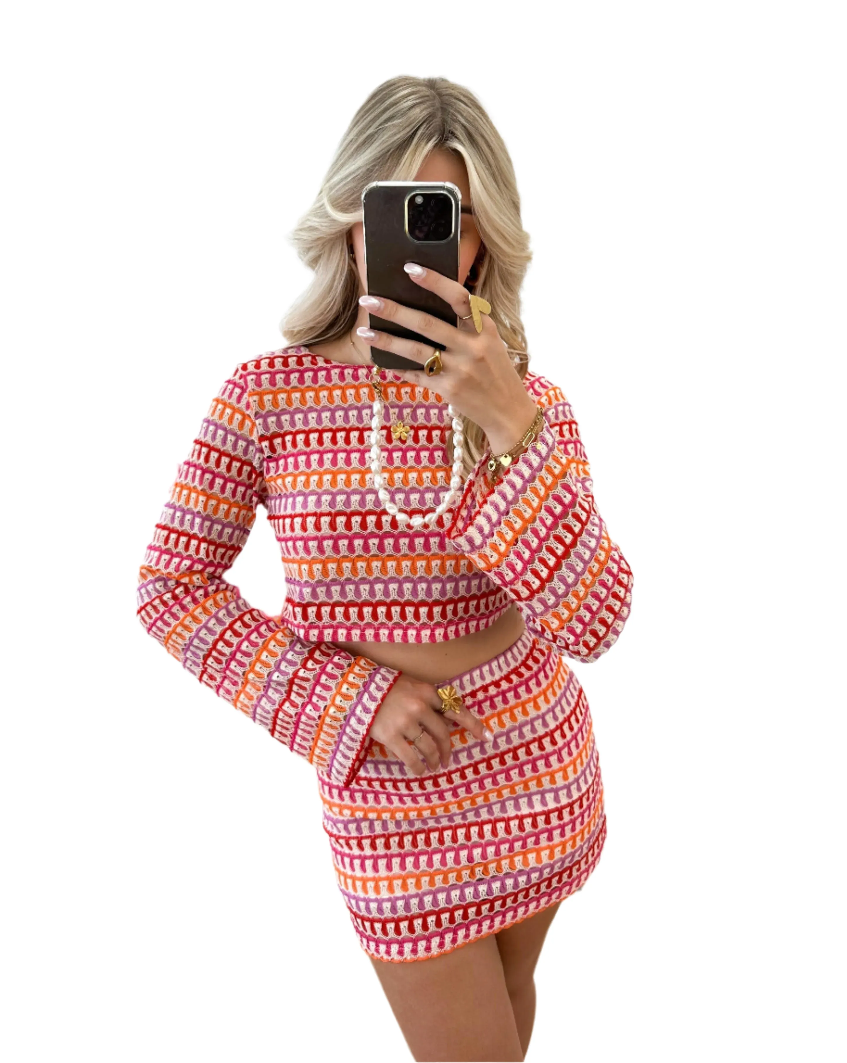 Luna – Classic Women's Top and Skirt Set