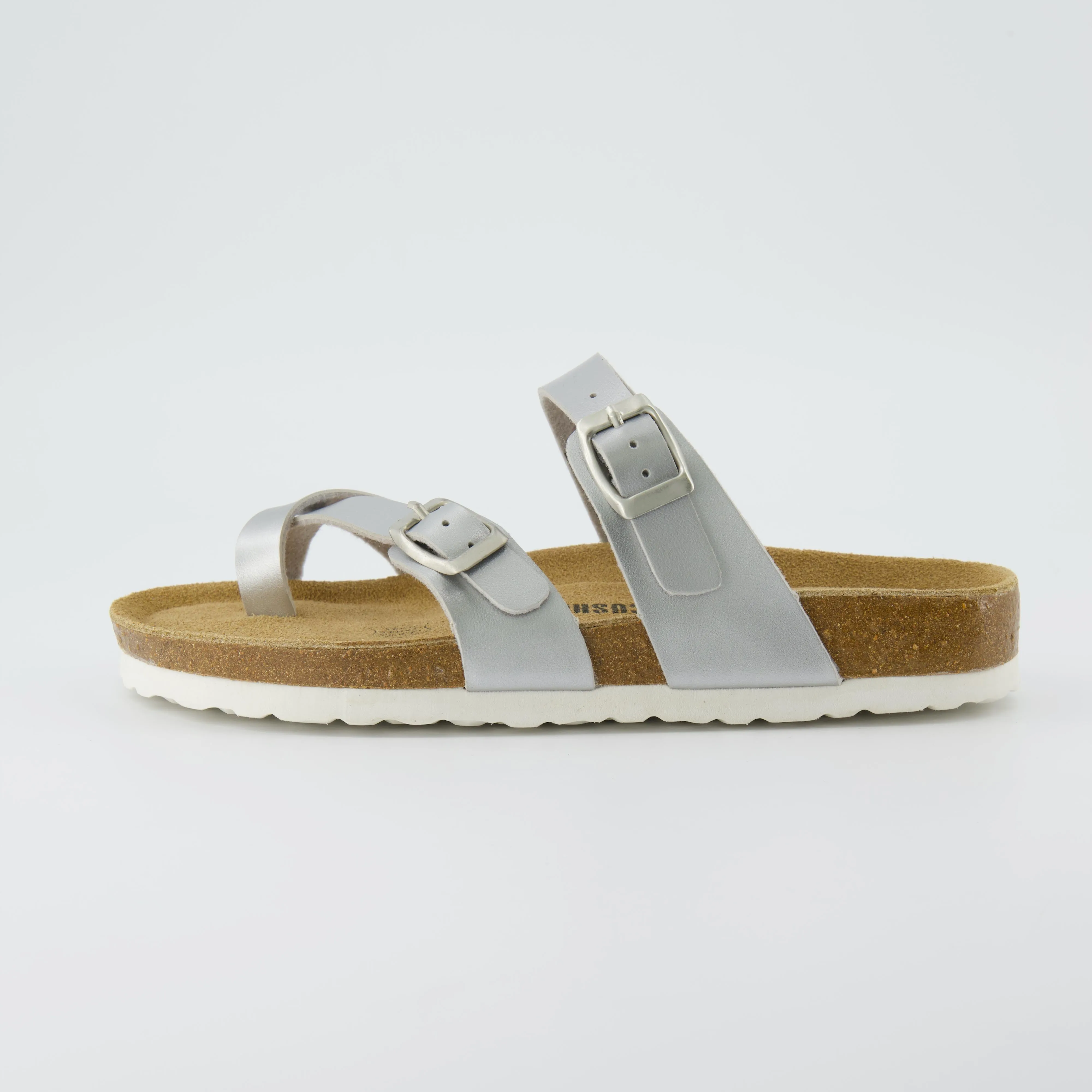 Luna Cork Footbed Sandal Metallics
