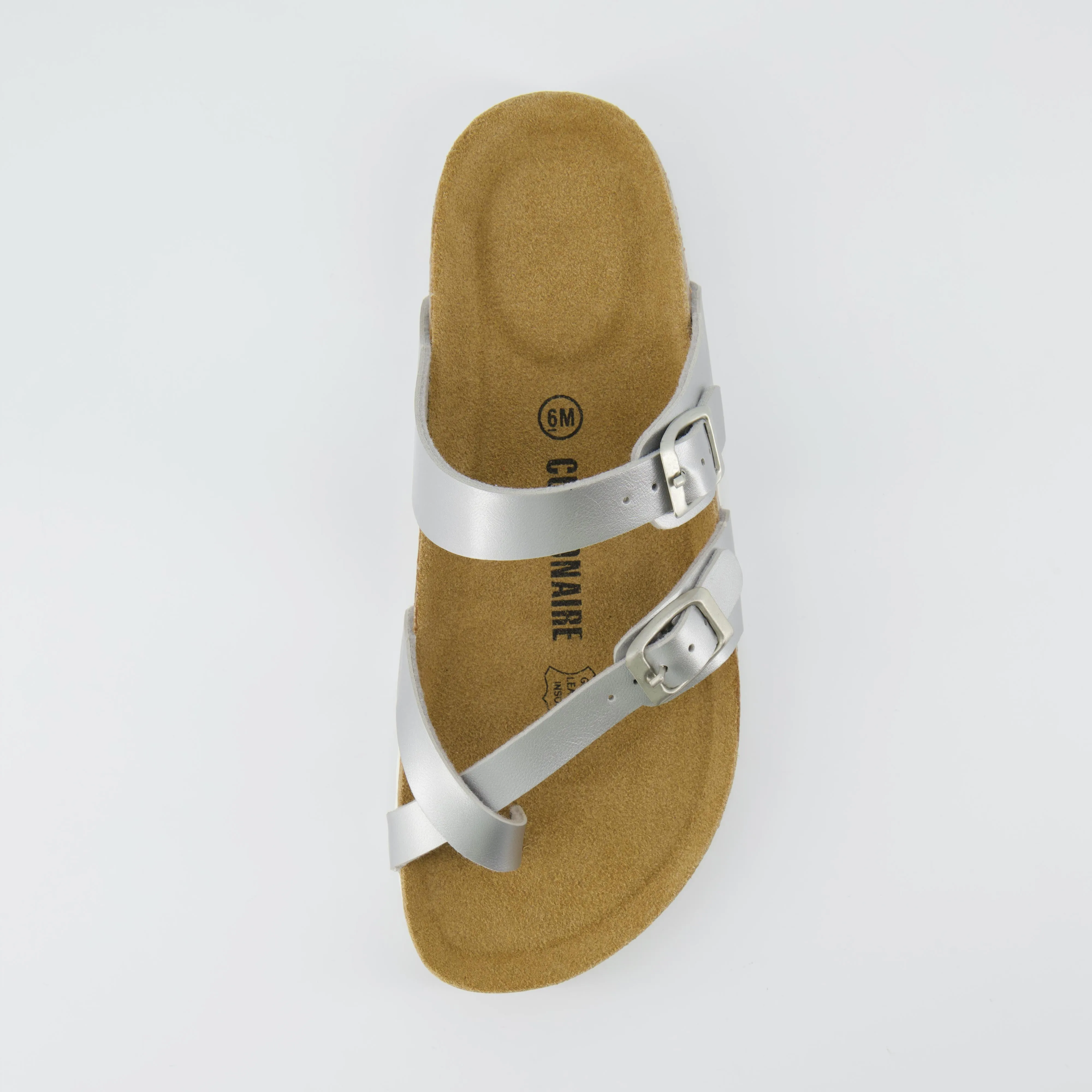 Luna Cork Footbed Sandal Metallics