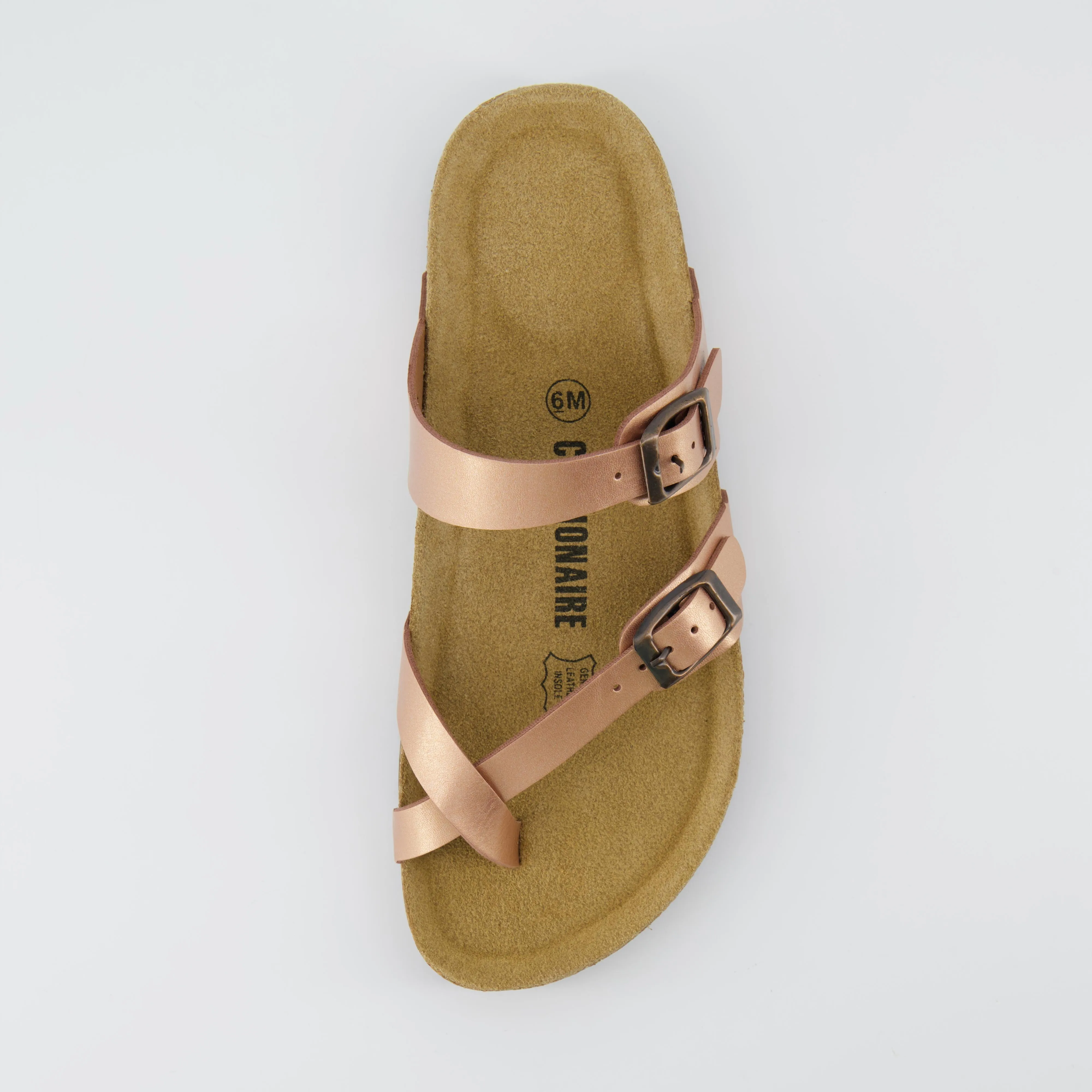 Luna Cork Footbed Sandal Metallics