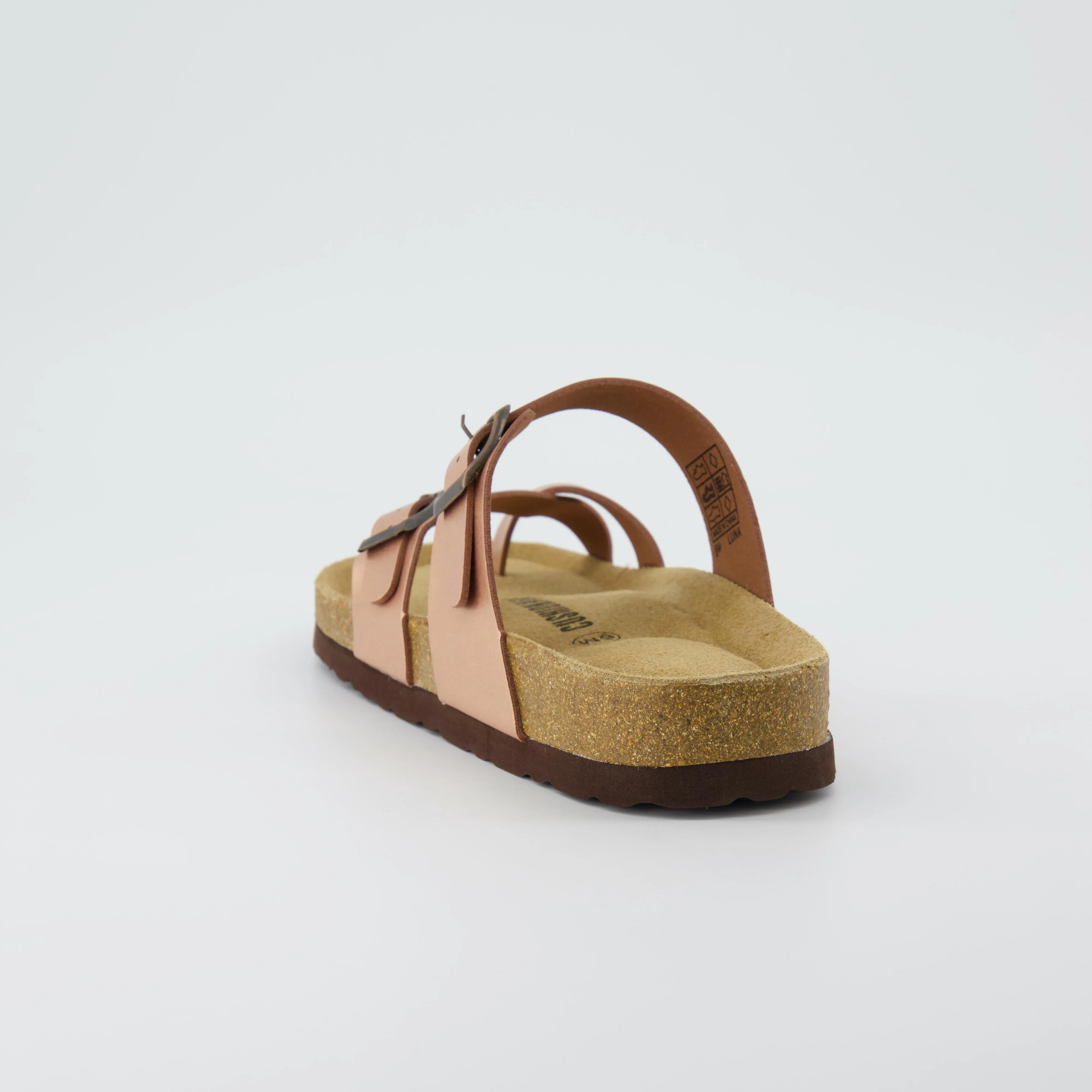 Luna Cork Footbed Sandal Metallics