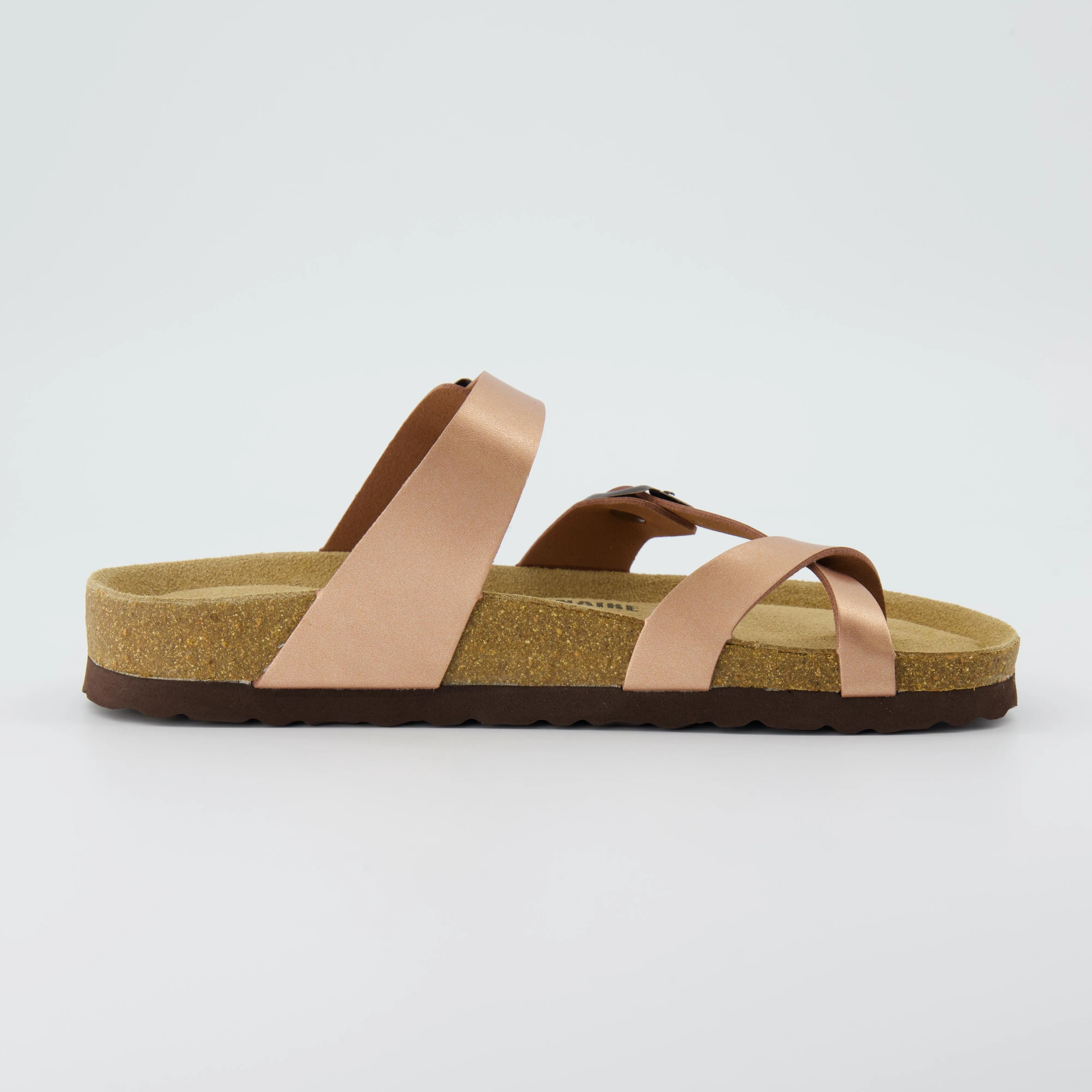 Luna Cork Footbed Sandal Metallics