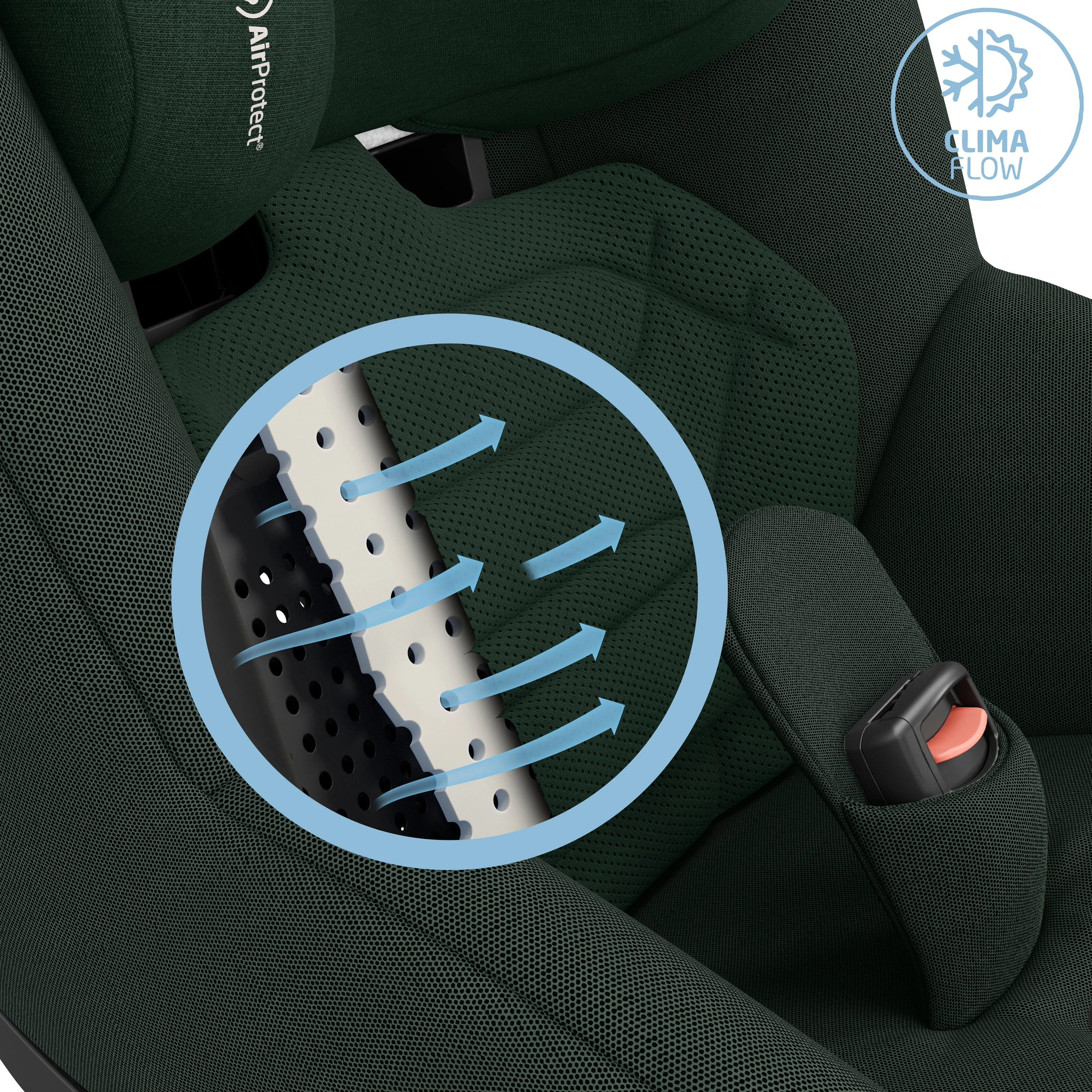 Maxi Cosi Pearl 360 PRO Car Seat - Authentic Green