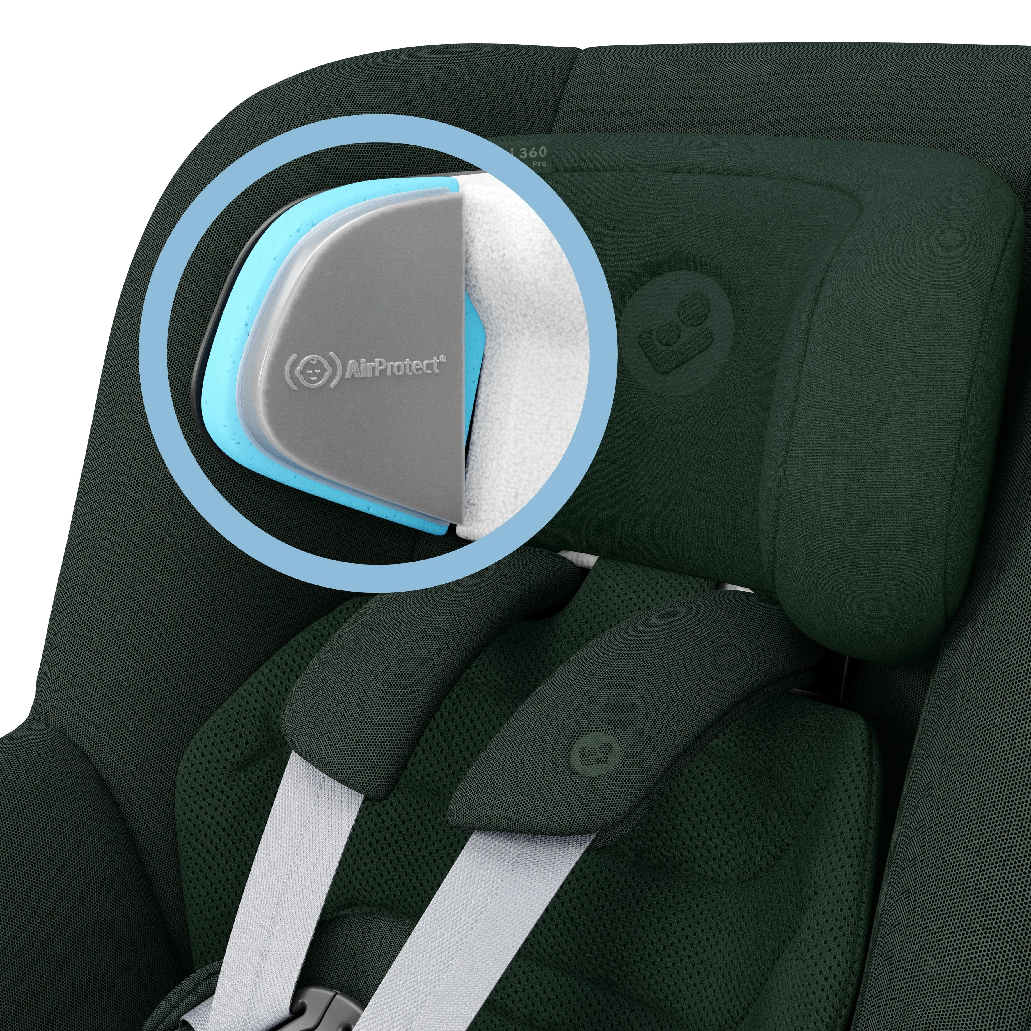 Maxi Cosi Pearl 360 PRO Car Seat - Authentic Green