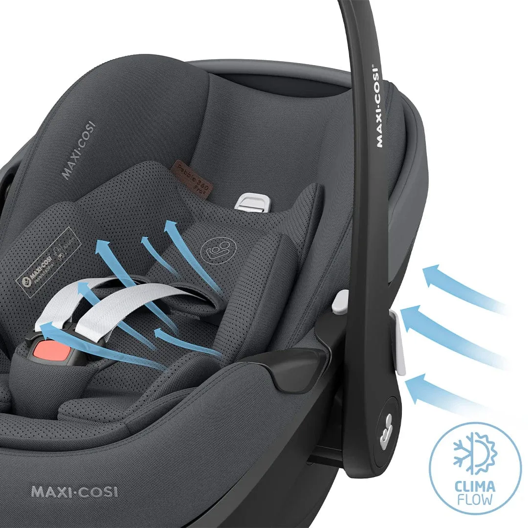 Maxi Cosi Pebble 360 PRO 2 Car Seat and Base - Twillic Graphite