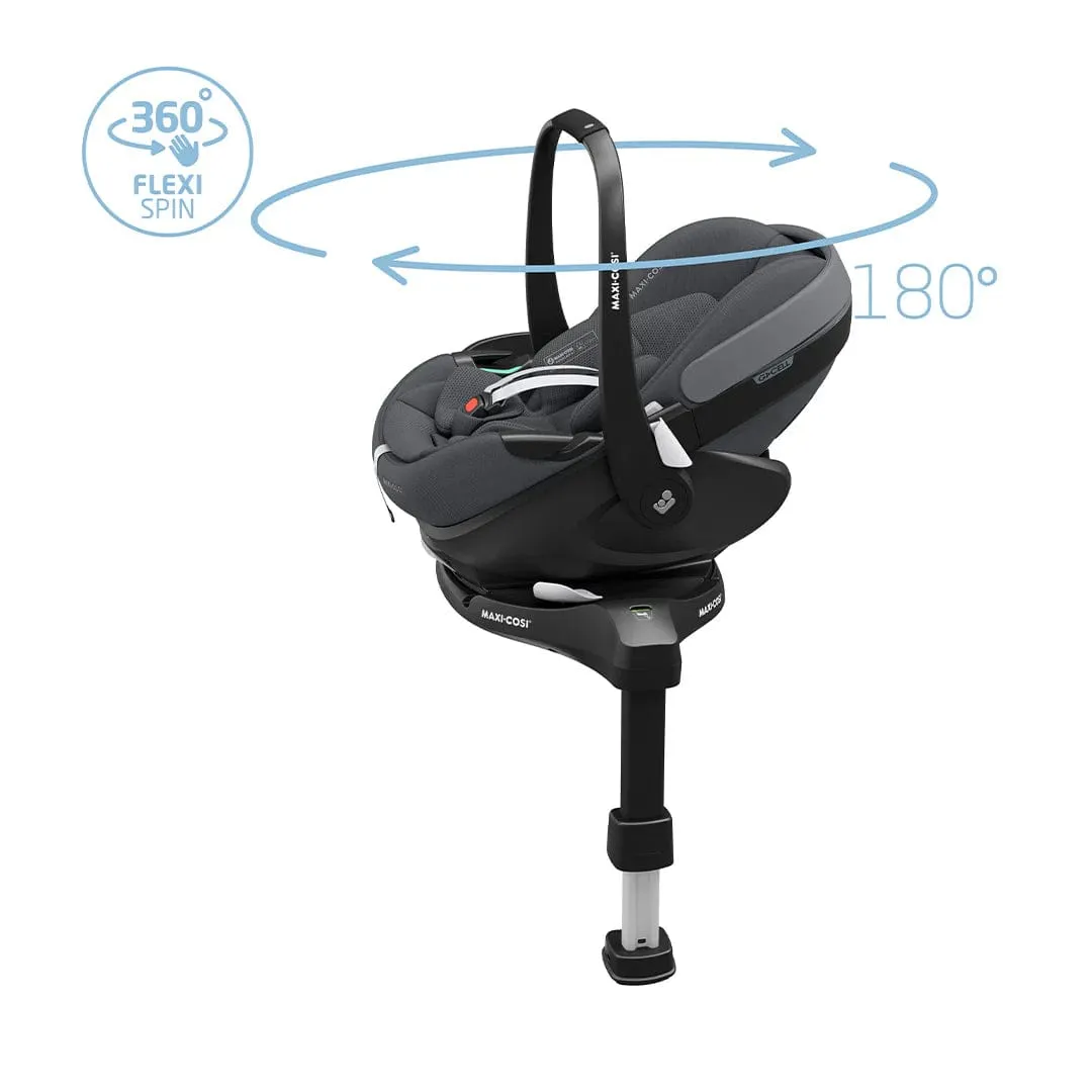 Maxi Cosi Pebble 360 PRO 2 Car Seat and Base - Twillic Graphite