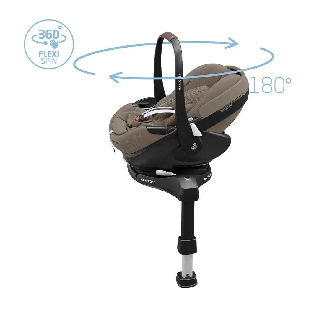 Maxi Cosi Pebble 360 PRO 2 Car Seat and Base - Twillic Truffle