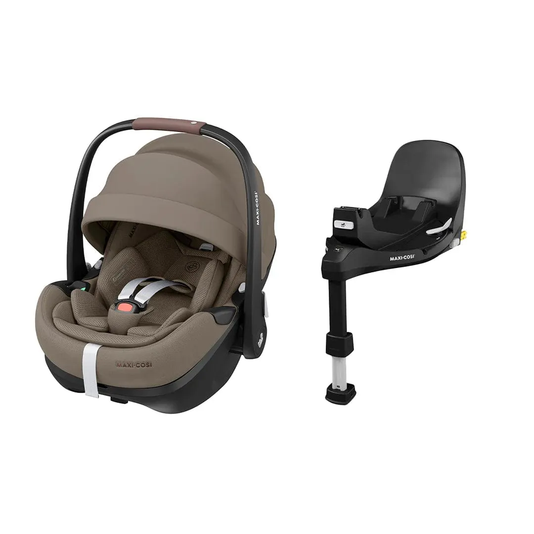 Maxi Cosi Pebble 360 PRO 2 Car Seat and Base - Twillic Truffle