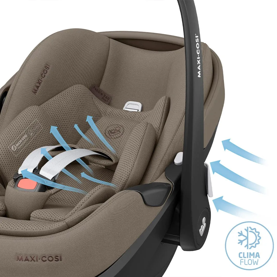 Maxi Cosi Pebble 360 PRO 2 Car Seat and Base - Twillic Truffle
