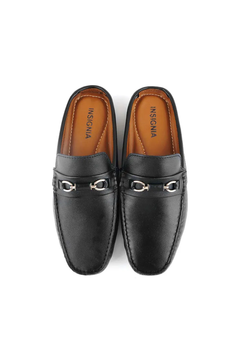 Men Casual Back Open M50008-Black