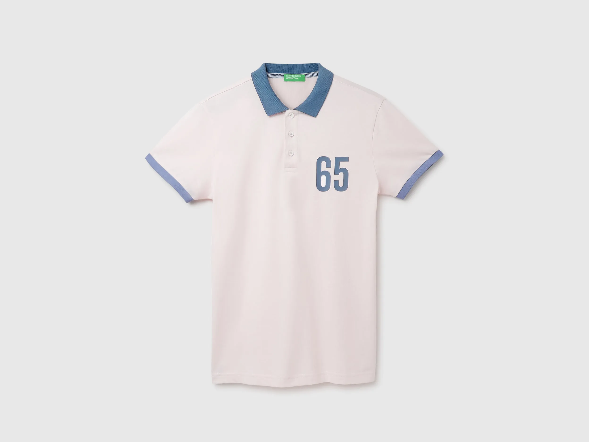Men's Regular Fit Polo Neck Applique T-shirt