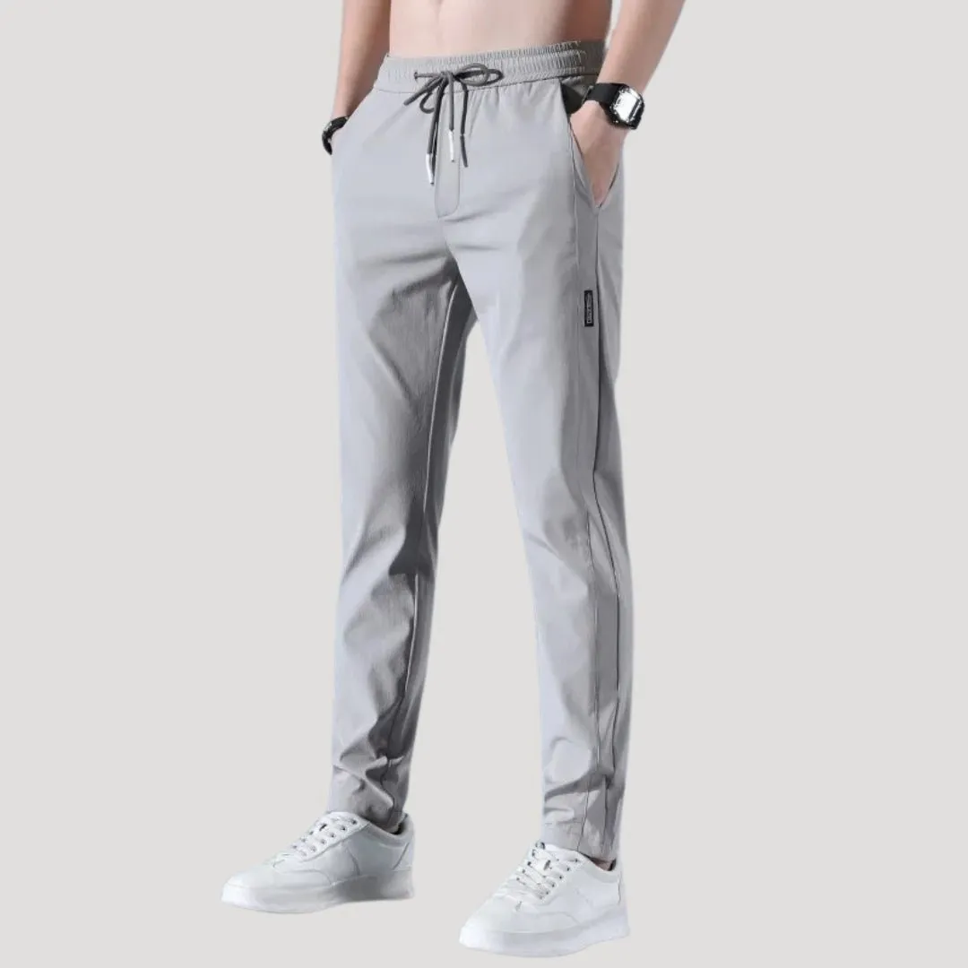 Men’s Trousers – Lightweight Stretch Fabric – Casual Slim Fit