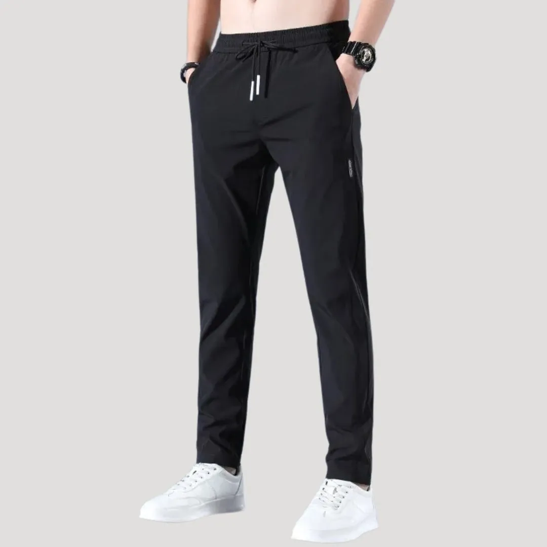 Men’s Trousers – Lightweight Stretch Fabric – Casual Slim Fit