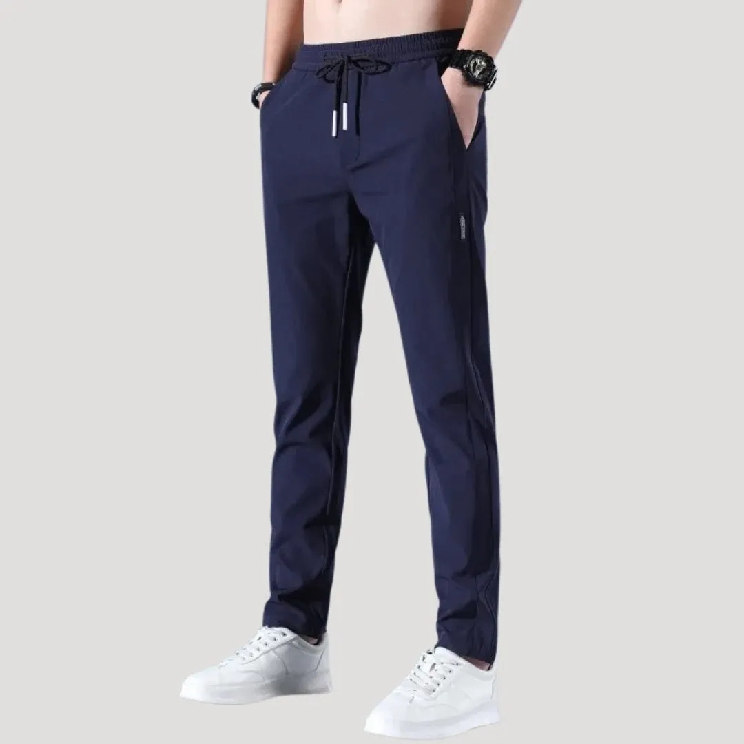 Men’s Trousers – Lightweight Stretch Fabric – Casual Slim Fit