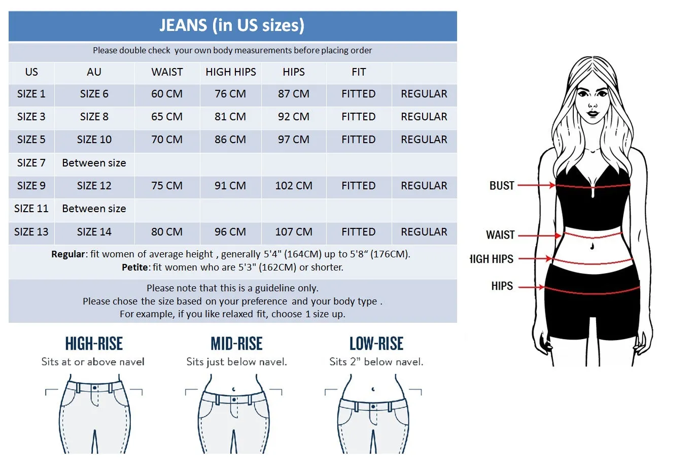 MISS PINKI Rowan cropped Jeans in blue