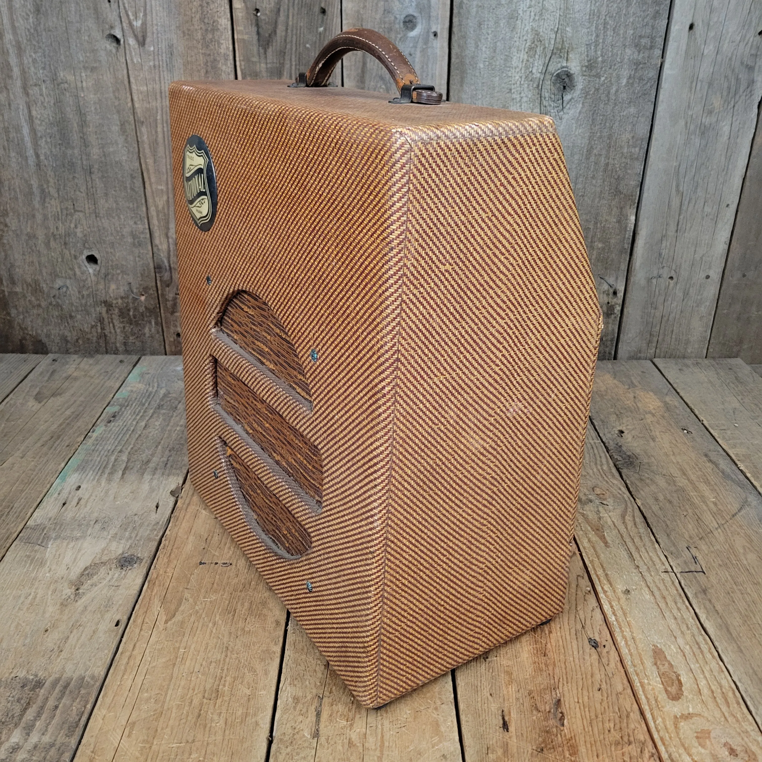 National New Yorker Lap Steel and Model 75 Tweed Amplifier Set 1940