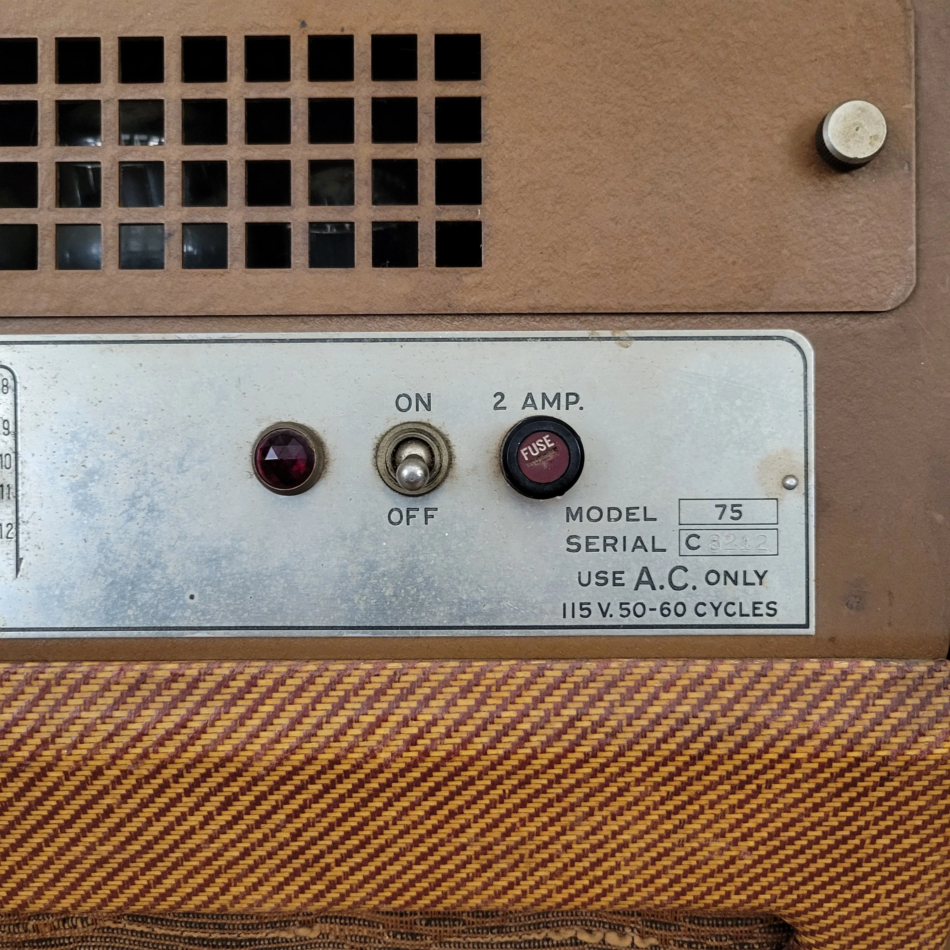 National New Yorker Lap Steel and Model 75 Tweed Amplifier Set 1940