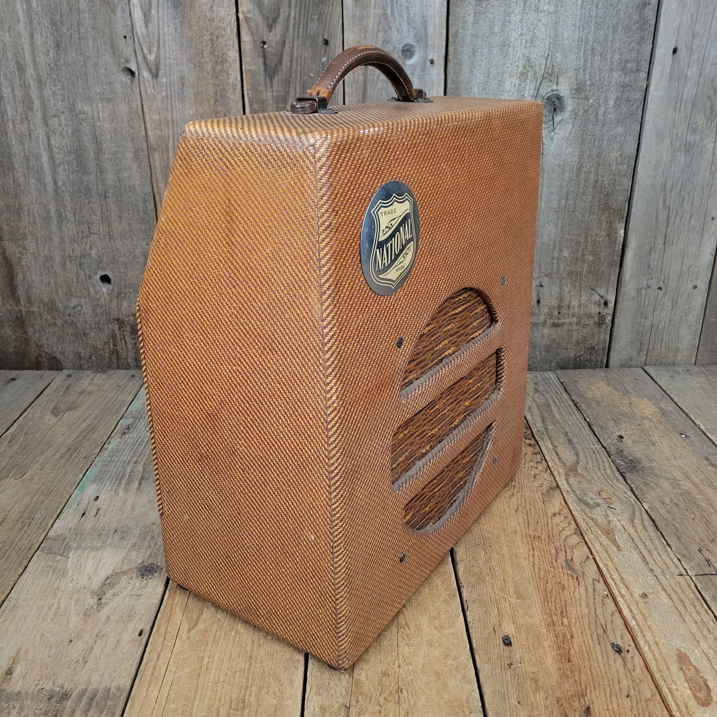 National New Yorker Lap Steel and Model 75 Tweed Amplifier Set 1940