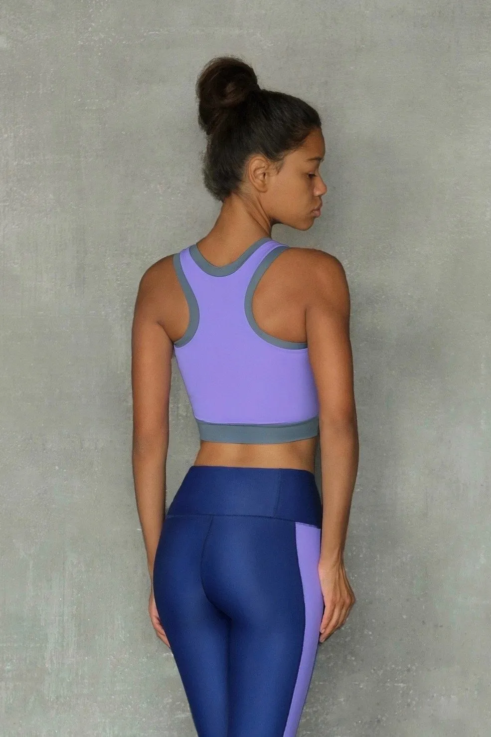 Navy and Purple Bra