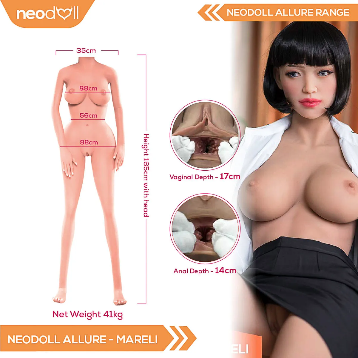 Neodoll Allure Mareli - Realistic Sex Doll -165cm