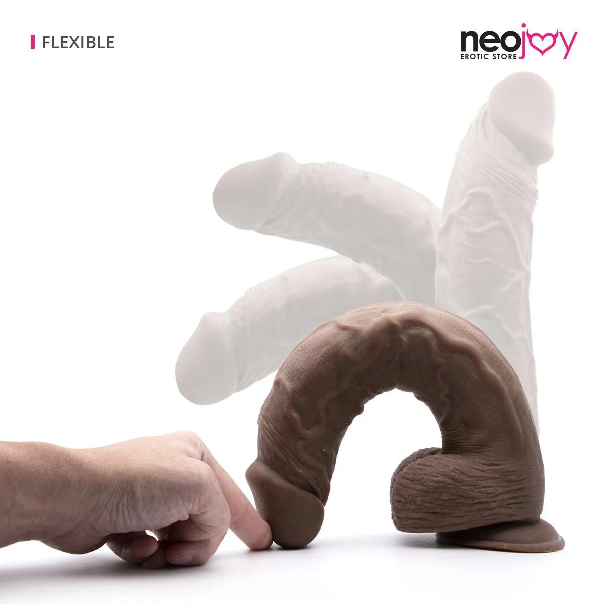 Neojoy 13.6" Monster Dong (Brown)