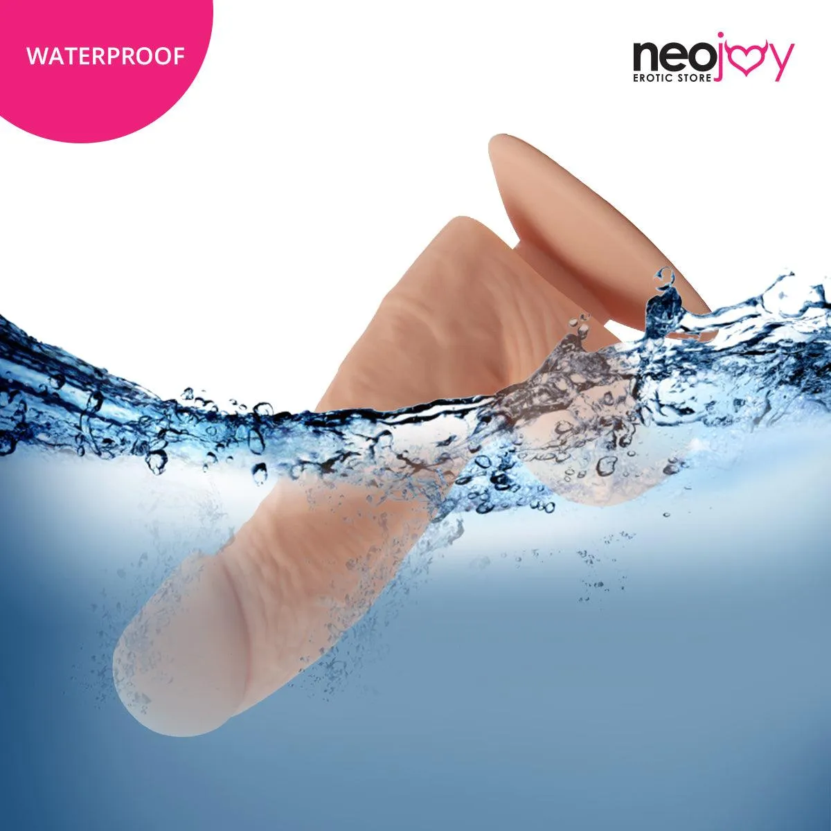 Neojoy - Fill-Me-Up Dildo With Strap-On Dong Harness - Flesh - 19cm - 7.5 inch