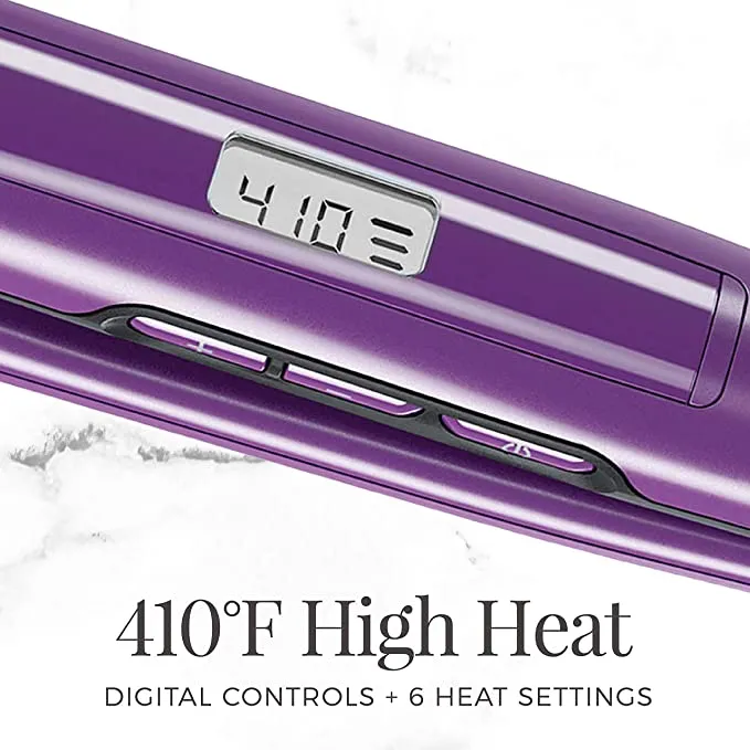 New in package! Remington 1" Anti-Static Flat Iron with Floating Ceramic Plates and Digital Controls, Hair Straightener, Purple, S5500! #1 best selling straightener!! Package has slight damage!