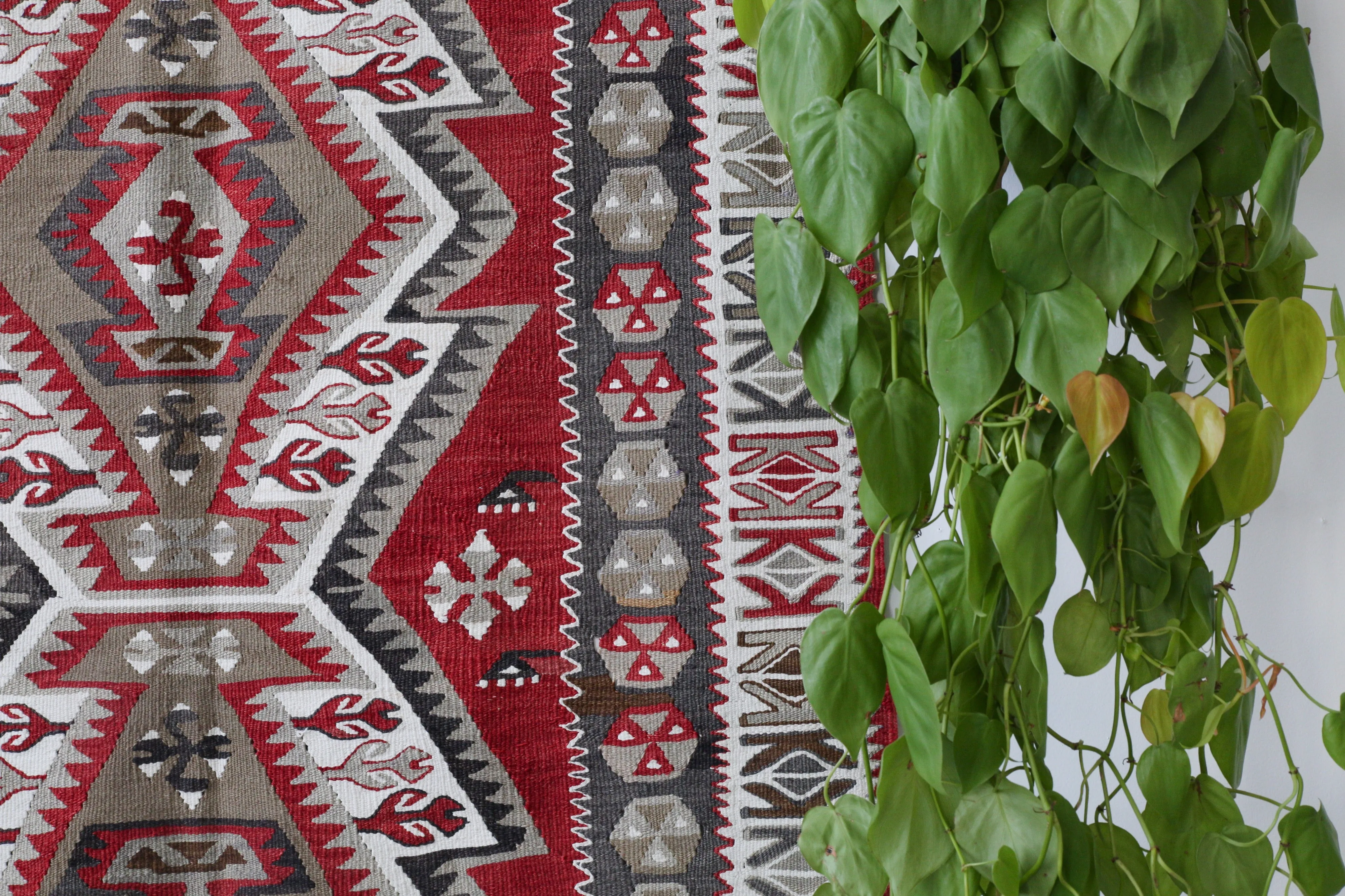 Old Turkish Anatolian Kilim Rug