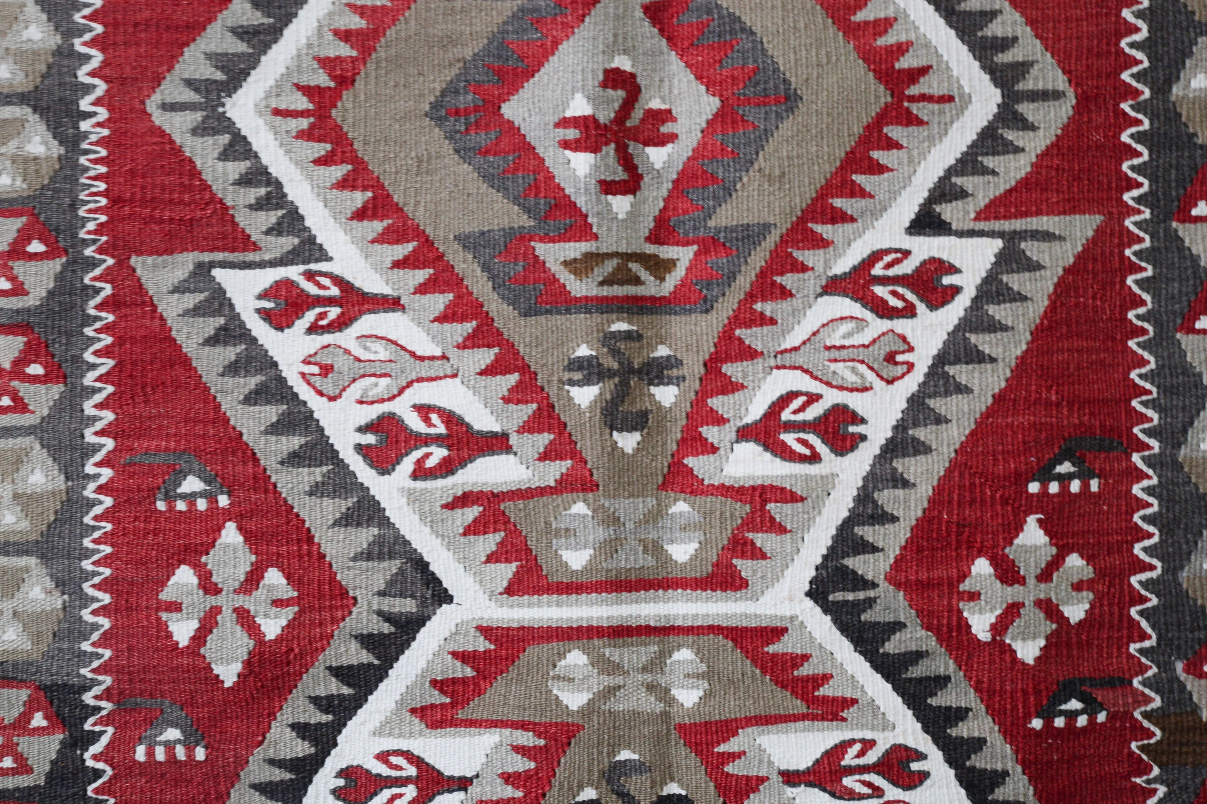 Old Turkish Anatolian Kilim Rug