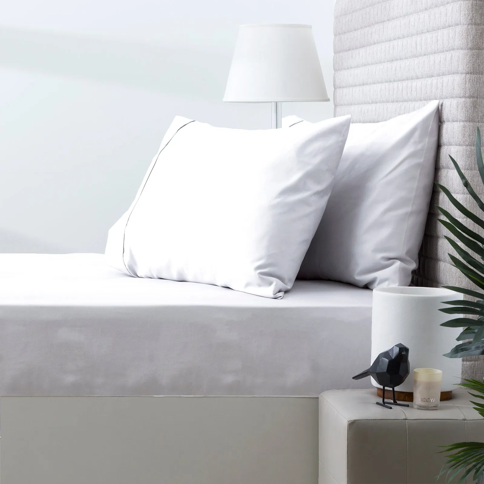 Park Avenue 500 Thread Count Natural Cotton Combo Set - White