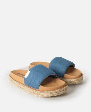 Premium Surf Bloom Espadrille Slides