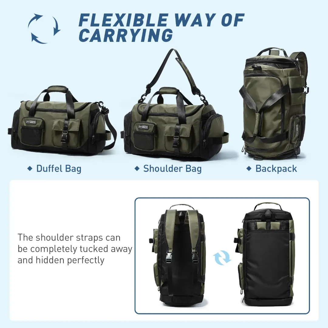 PrepPro® 3-in-1 Tactical Duffel Backpack – Built for the Mission, Ready for Life