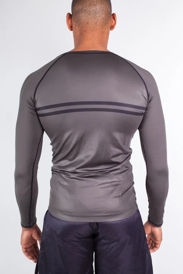 Rashguard Stripe - Grey - Long Sleeve