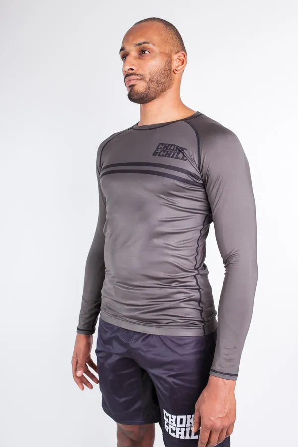 Rashguard Stripe - Grey - Long Sleeve