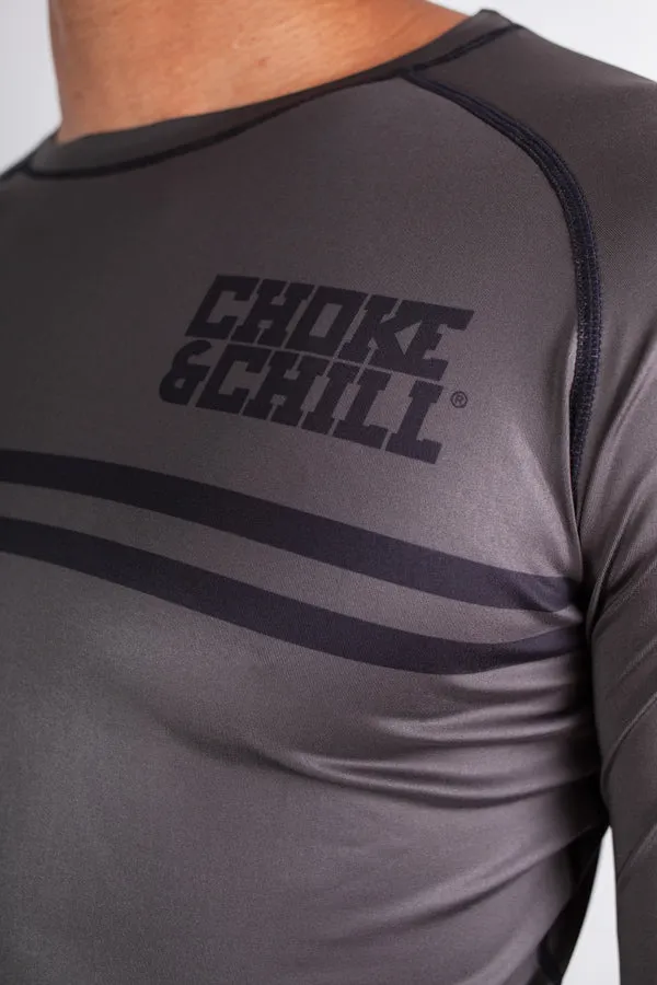 Rashguard Stripe - Grey - Long Sleeve