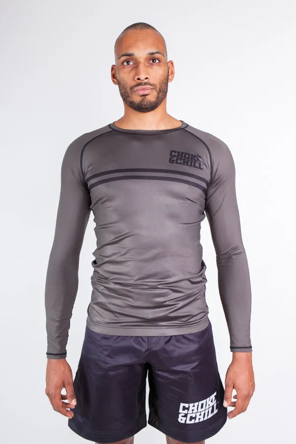 Rashguard Stripe - Grey - Long Sleeve