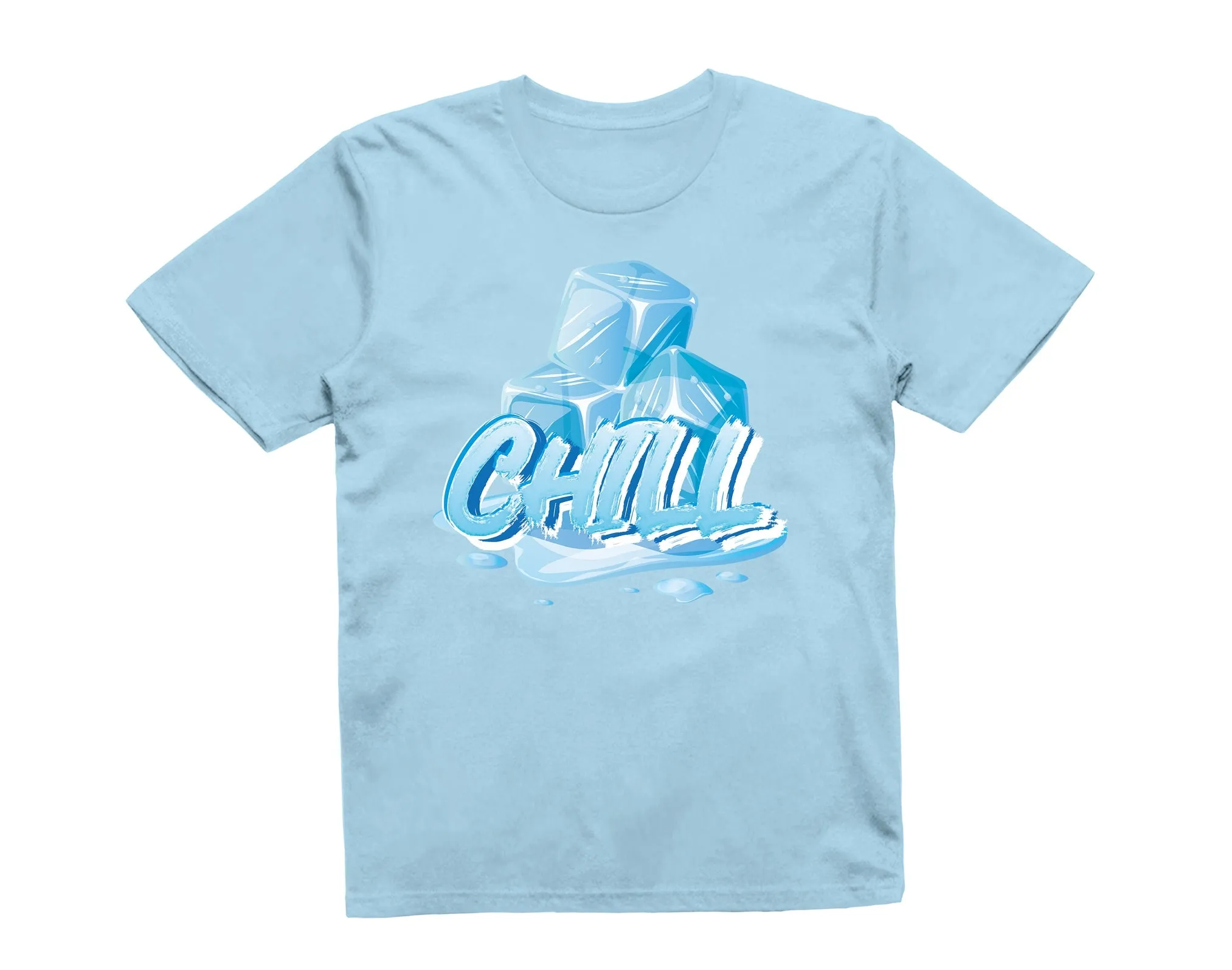 Reality Glitch Ice Cubes Chill Summer Holiday Beach Vacation Kids T-Shirt