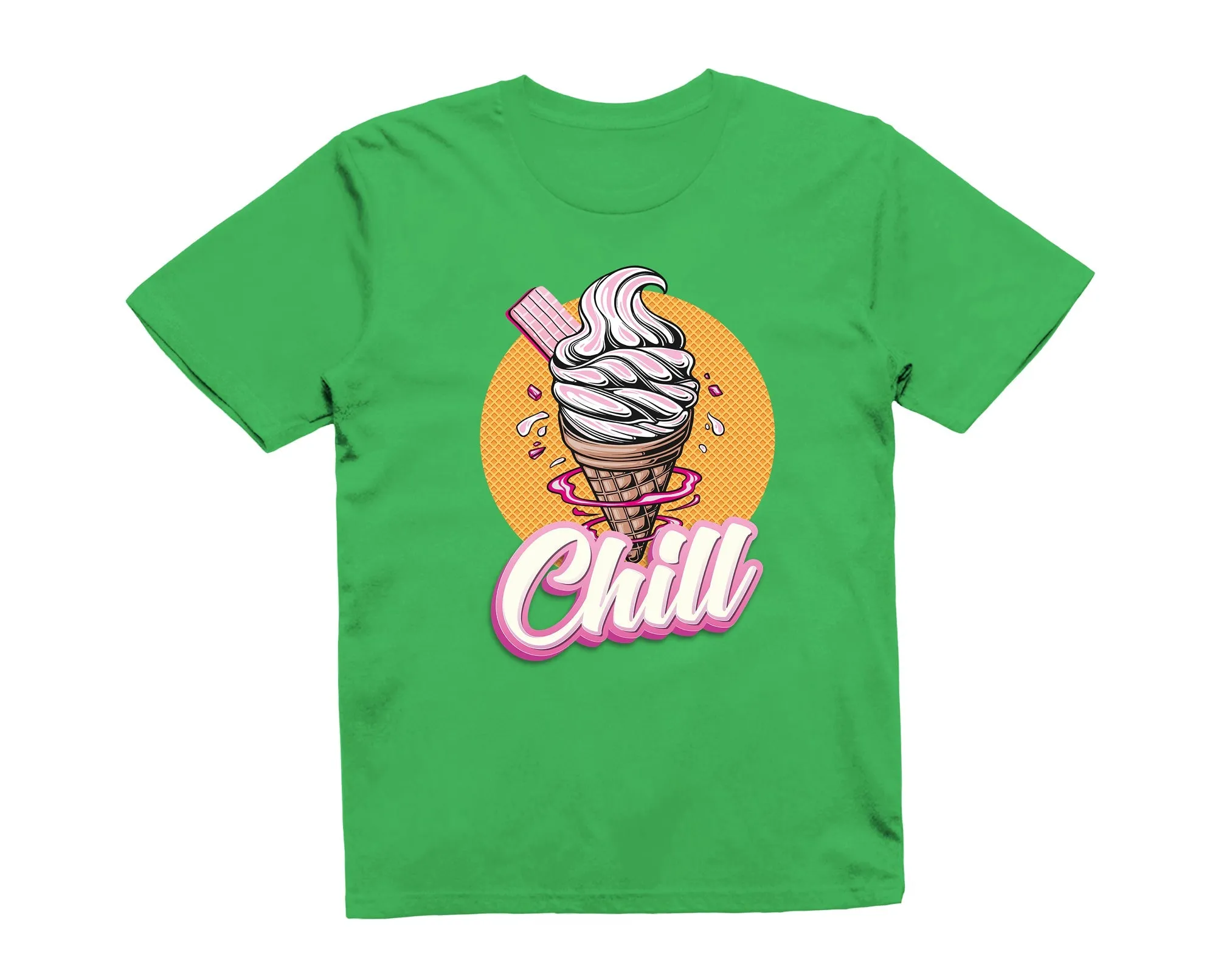 Reality Glitch Pink Chill Ice Cream Chill Summer Holiday Beach Vacation Kids T-Shirt