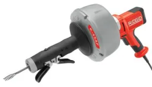 Ridge Tool Company K-45-7 Drain Cleaners, 600 rpm, 3/4 in-2 1/2 in Pipe Dia., 36028