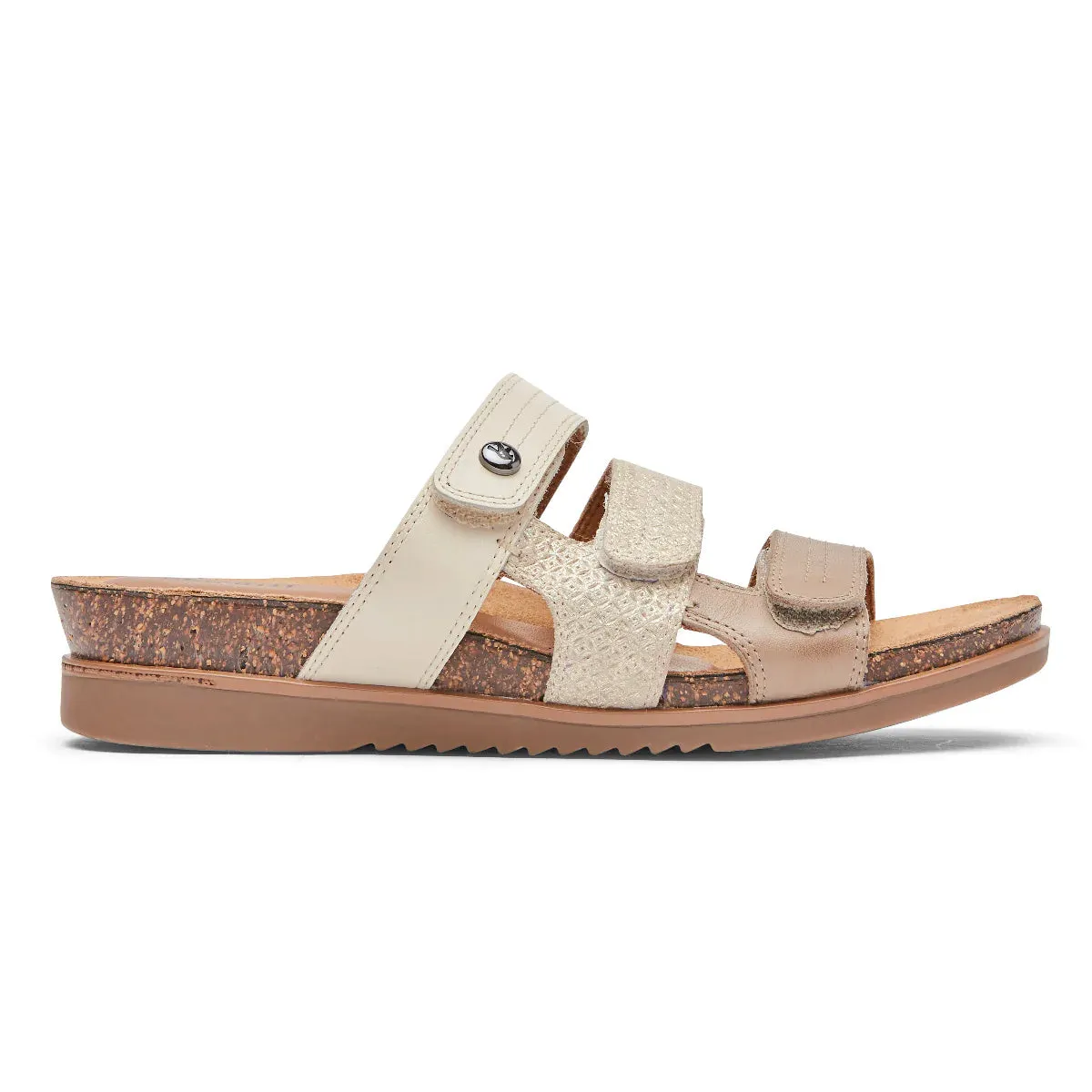 ROCKPORT COBB HILL MAY SLIDE SANDAL MEDIUM AND WIDE - FINAL SALE!