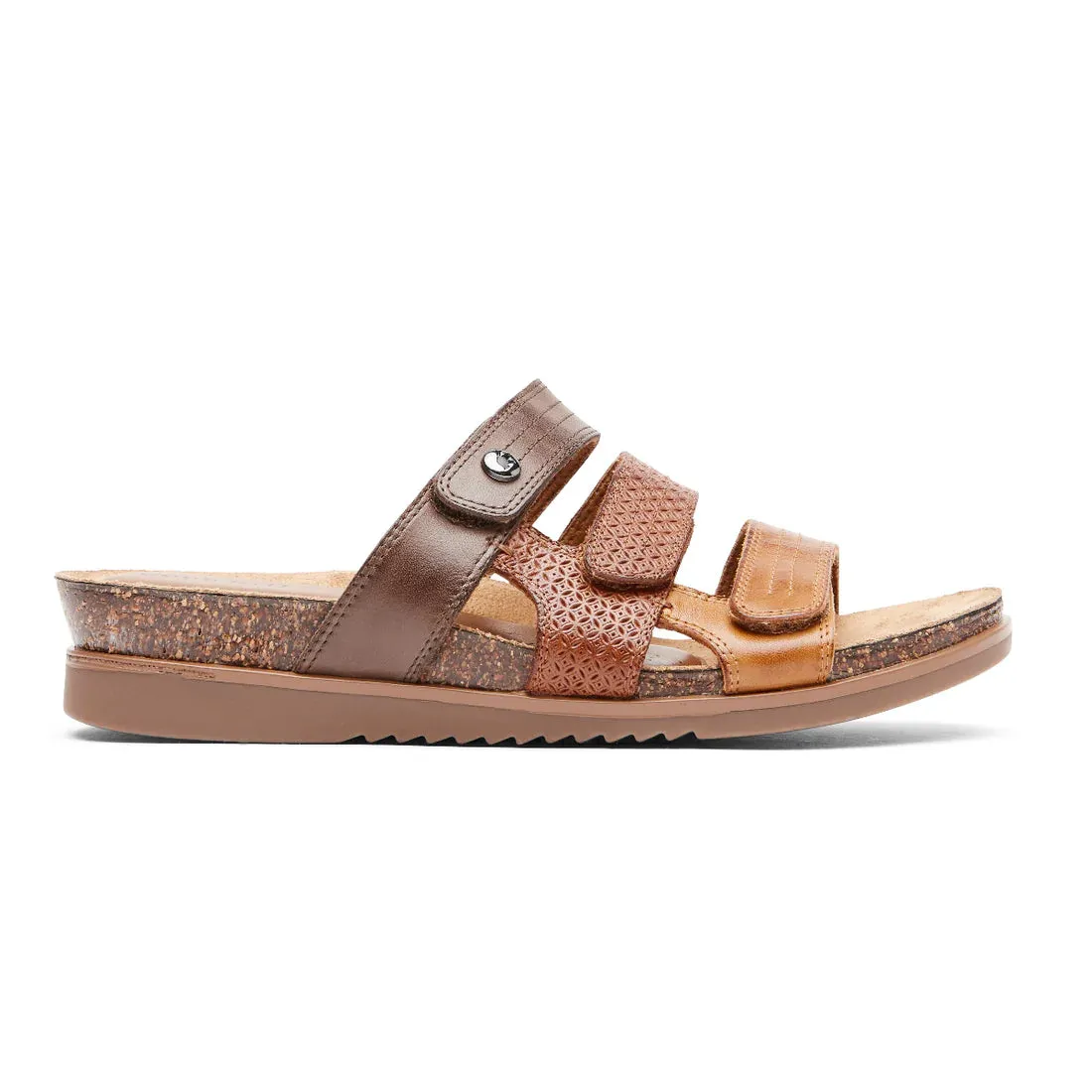ROCKPORT COBB HILL MAY SLIDE SANDAL MEDIUM AND WIDE - FINAL SALE!