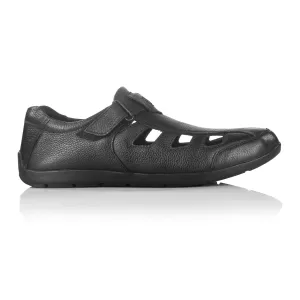 Ross II Mule Sandal (Piano Black)