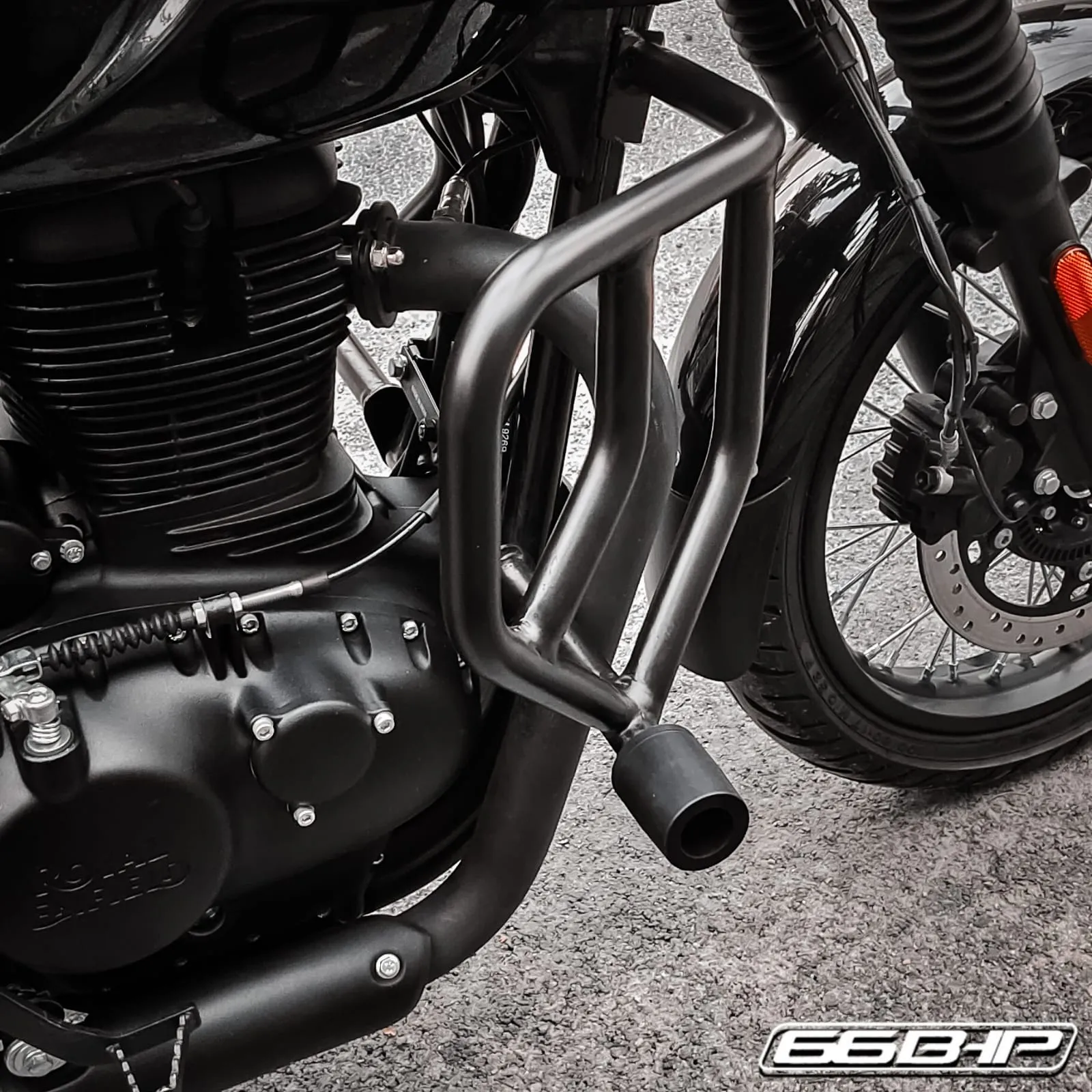 Royal Enfield Hunter 350  Maxima Crash Guard with Slider by 66Bhp