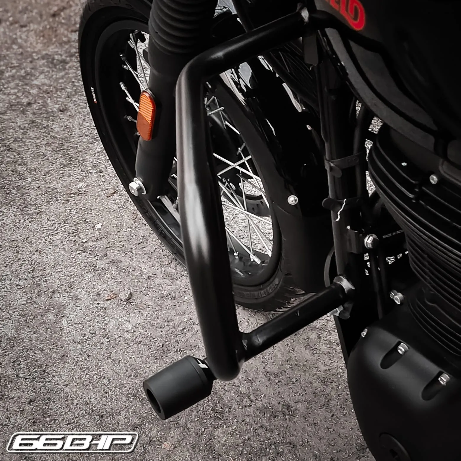 Royal Enfield Hunter 350  Maxima Crash Guard with Slider by 66Bhp
