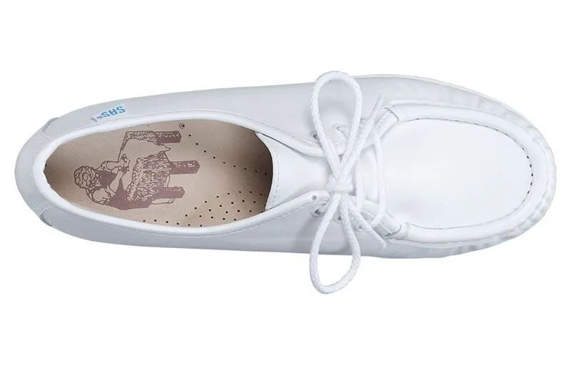 SAS Siesta Lace Up Loafer - White