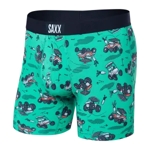 Saxx Vibe Boxers - Off Course Carts - Green