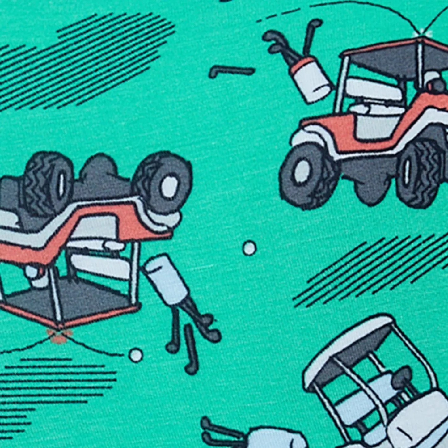 Saxx Vibe Boxers - Off Course Carts - Green