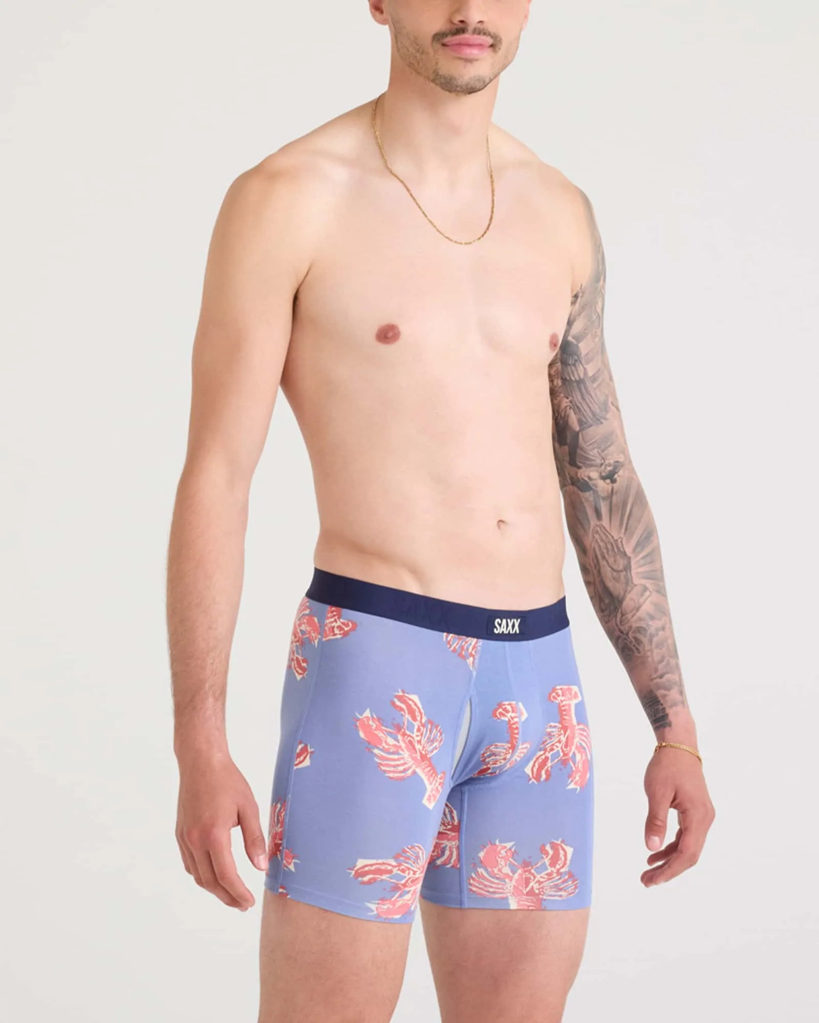 Saxx Vibe XTRA Underwear - Lobster Boil-Tidal Blue